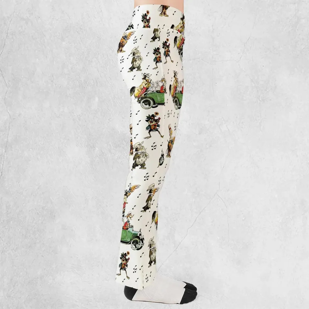 America Sings Characters Flare Leggings - 2