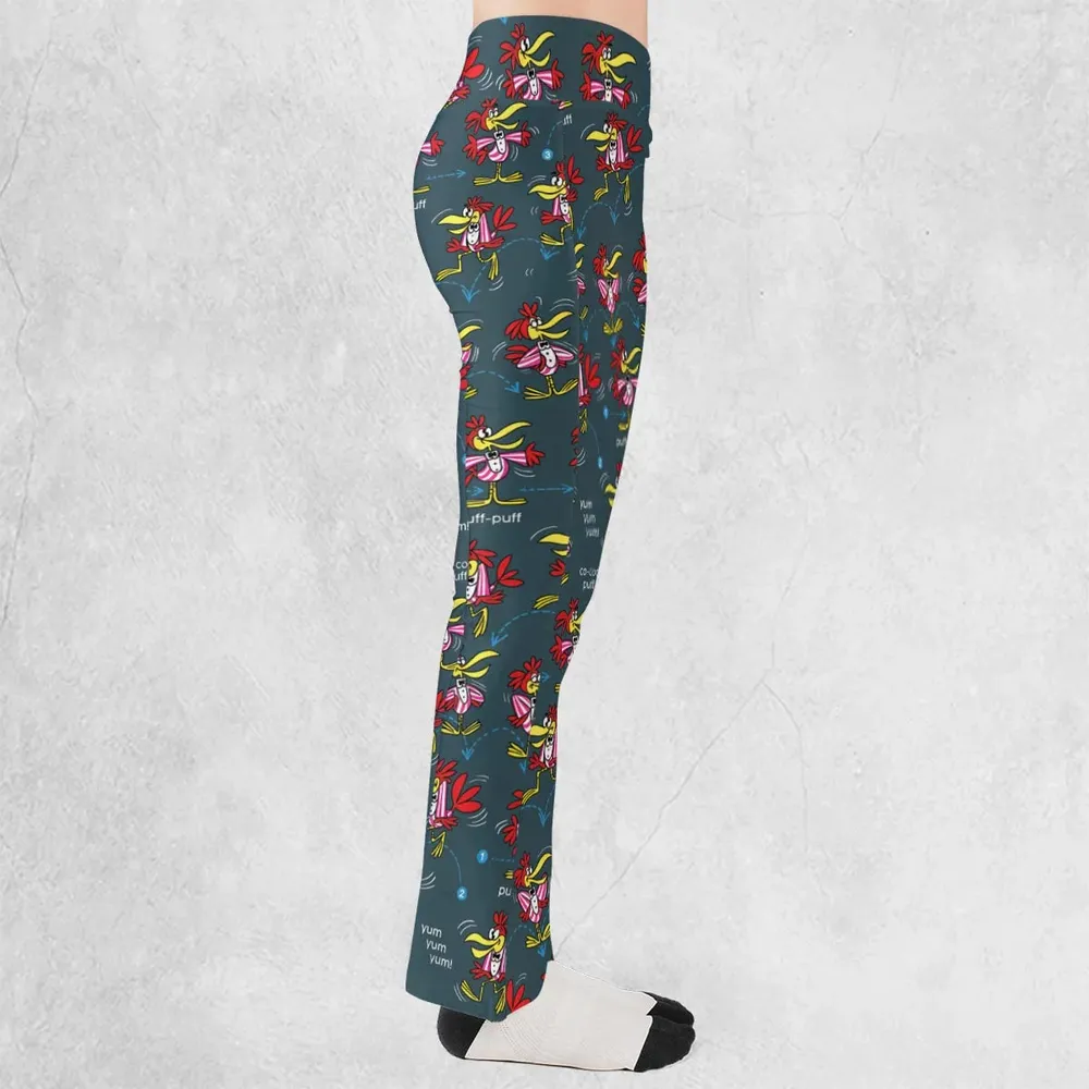 Do The Cuckoo Bird Stomp Flare Leggings - 2