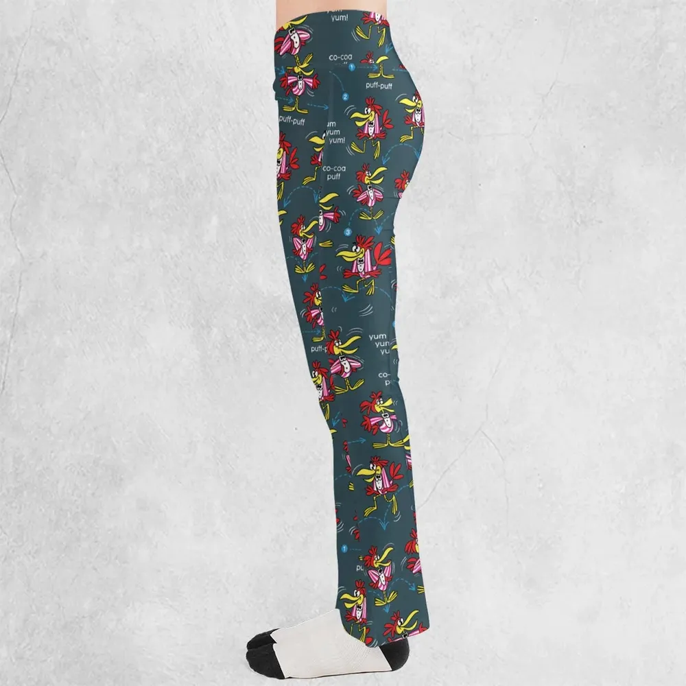 Do The Cuckoo Bird Stomp Flare Leggings - 3