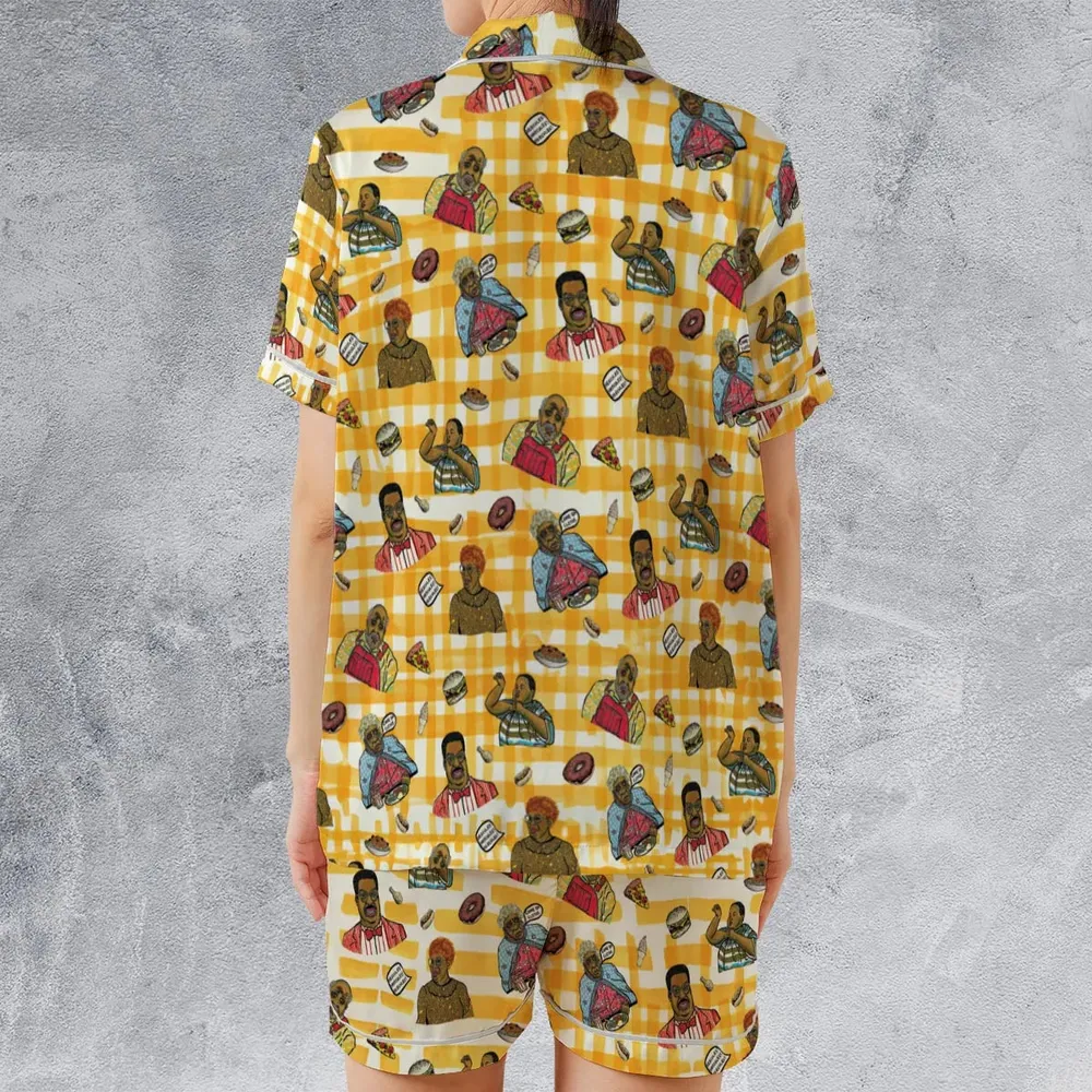 The Nutty Professor Characters Satin Short-Sleeve Pajamas Set - 2