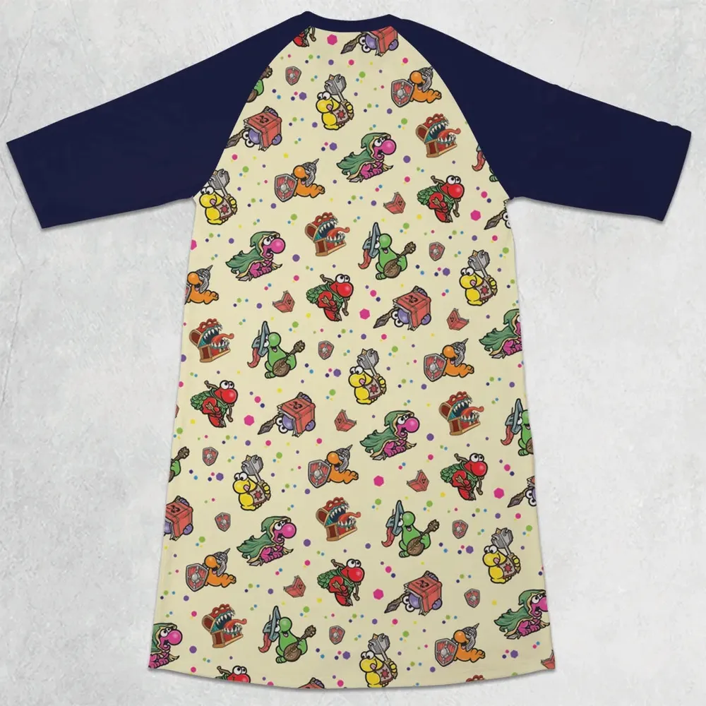 Nerd Candy DnD 3/4 Sleeve Raglan Dress - 2