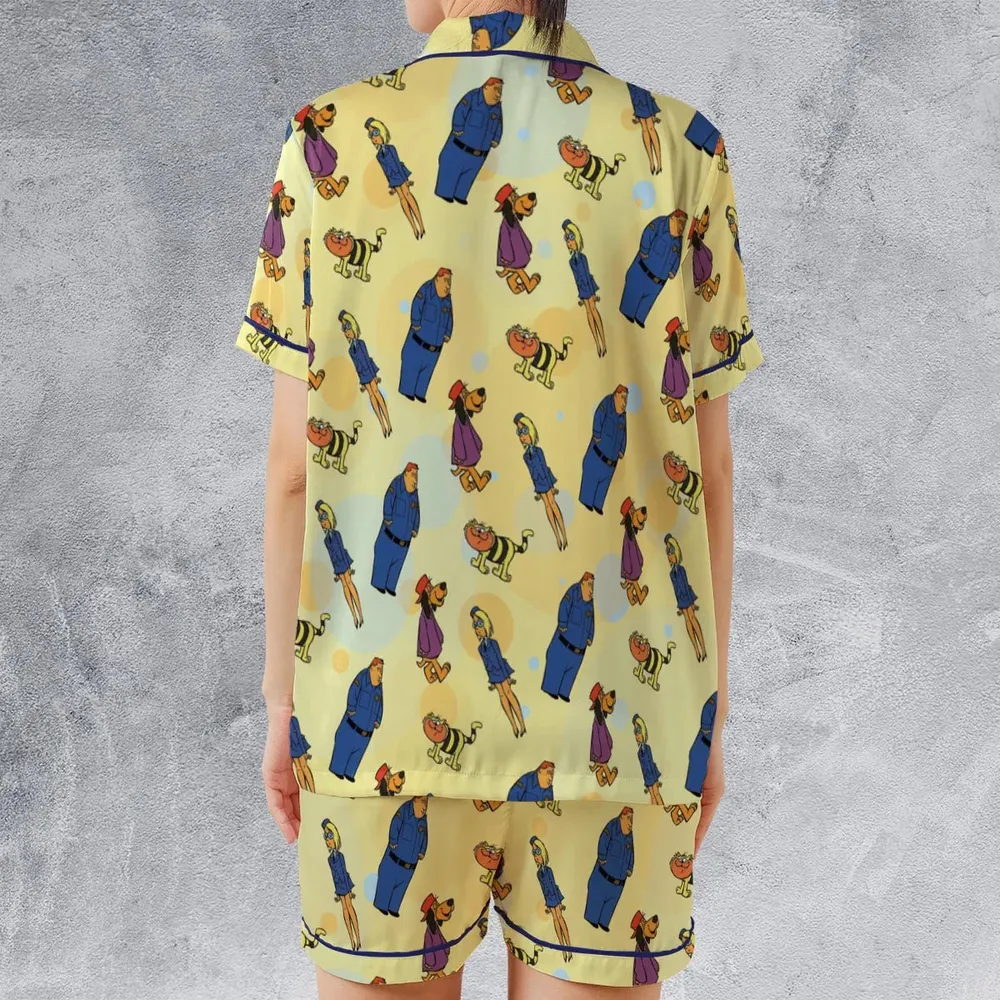 Hong Kong Phooey Power Satin Short-Sleeve Pajamas Set - 2