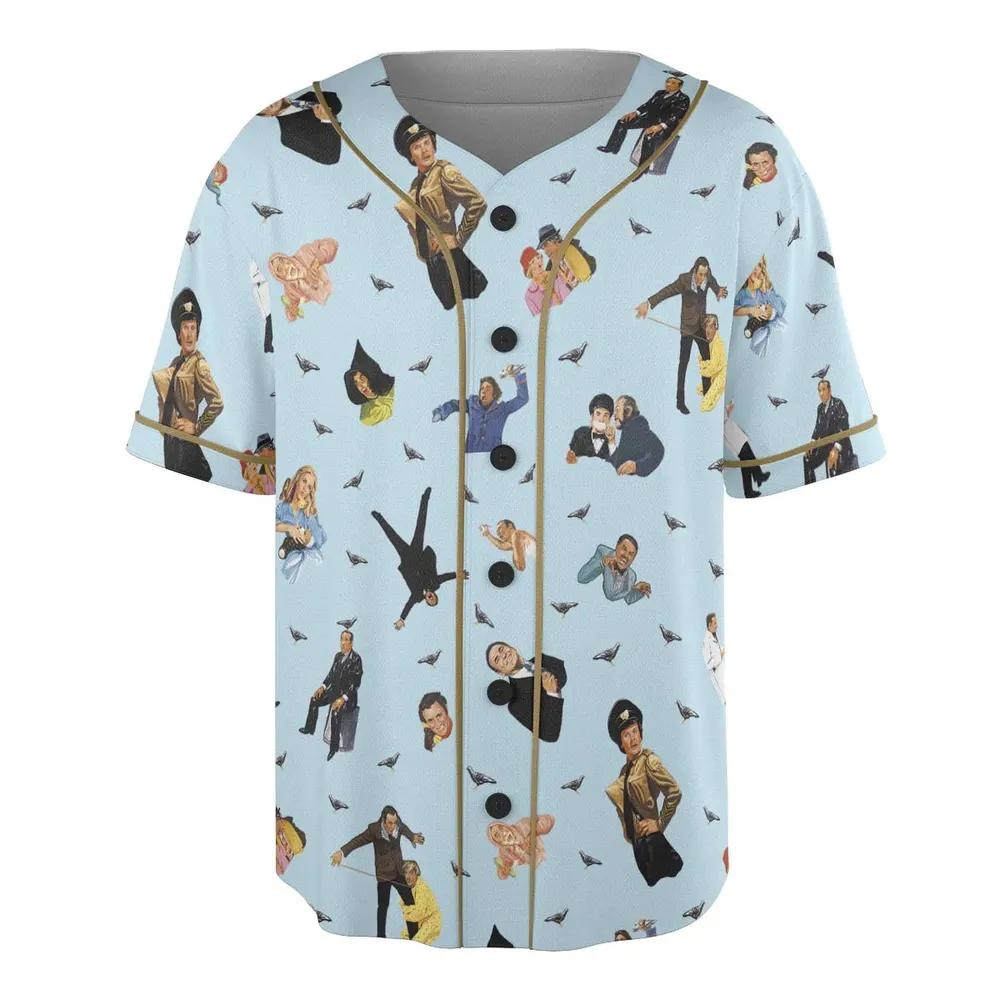 High Anxiety Characters Unisex Baseball Jersey - 3