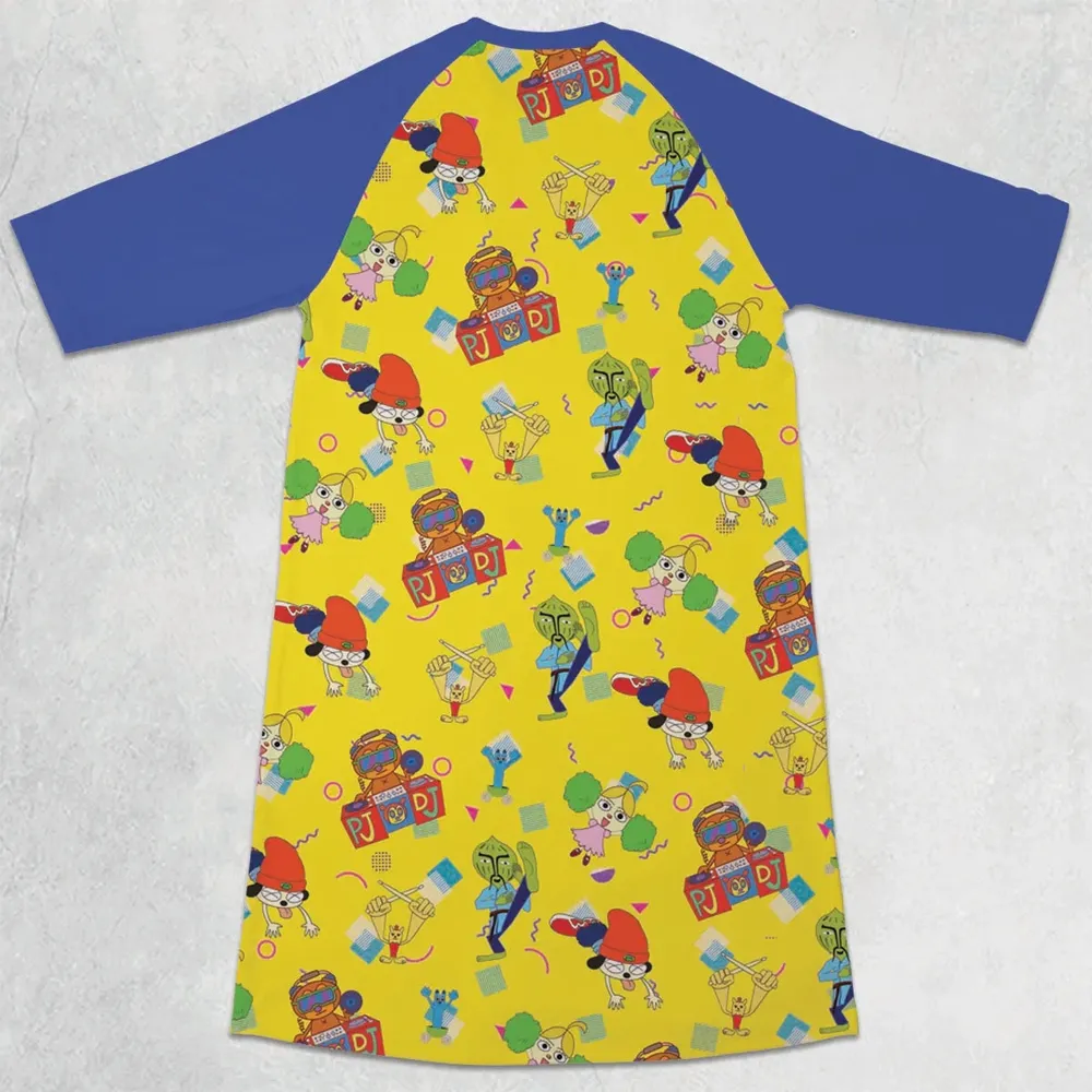 Parappa and Friends 3/4 Sleeve Raglan Dress - 2