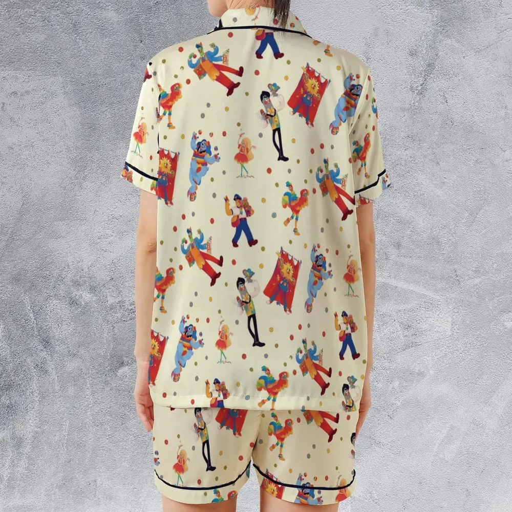 The Neighborhood Welcome Home Satin Short-Sleeve Pajamas Set - 2