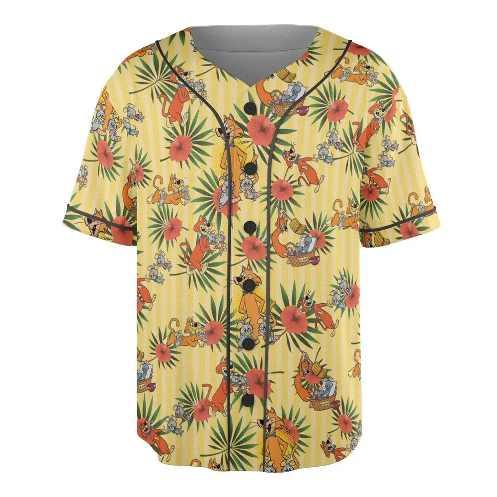 Pixie And Dixie And Mr. Jinks Unisex Baseball Jersey - 3