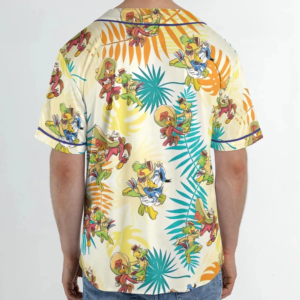 Tropical The Three Caballeros Unisex Baseball Jersey - 2