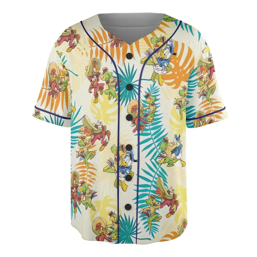 Tropical The Three Caballeros Unisex Baseball Jersey - 3