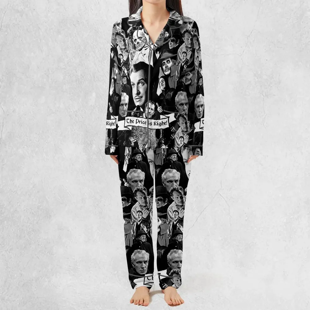 Horror Characters The Many Faces Of Vincent Price Pajamas Set - 2