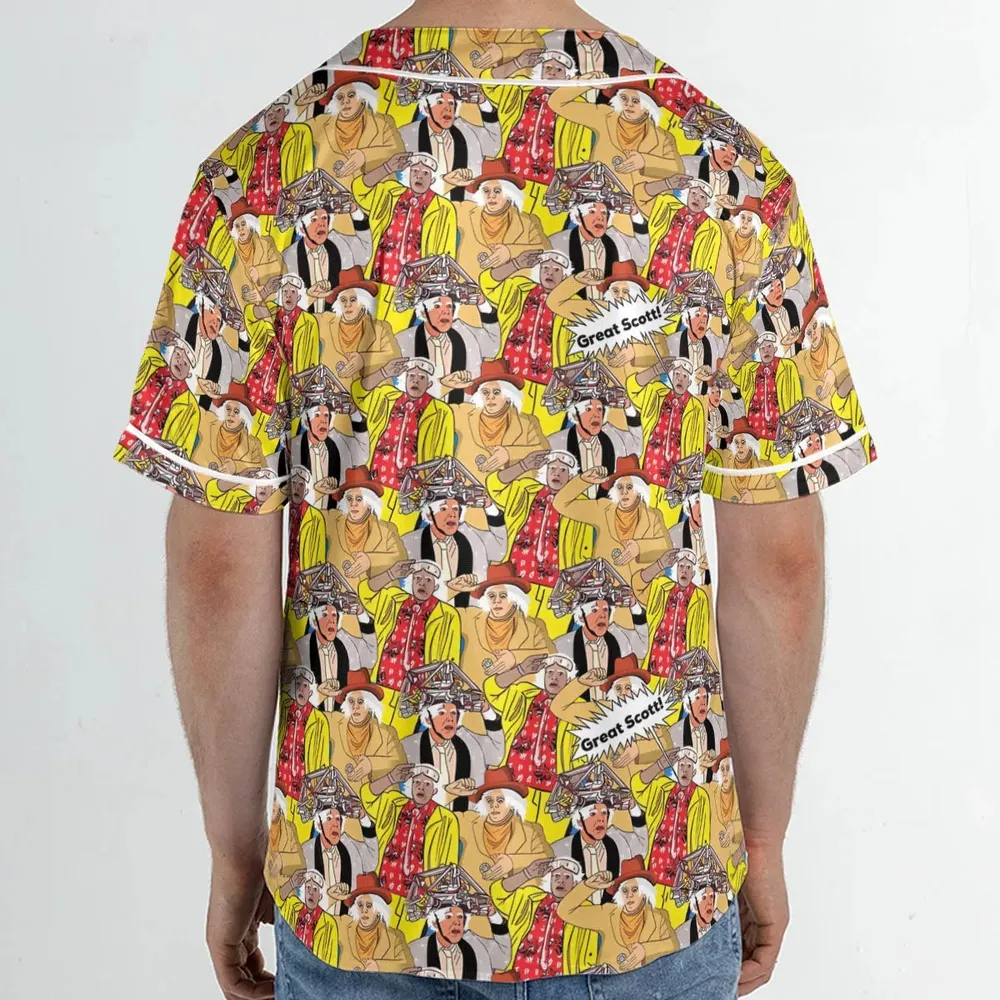 Great Scott Back to the Future Unisex Baseball Jersey - 2