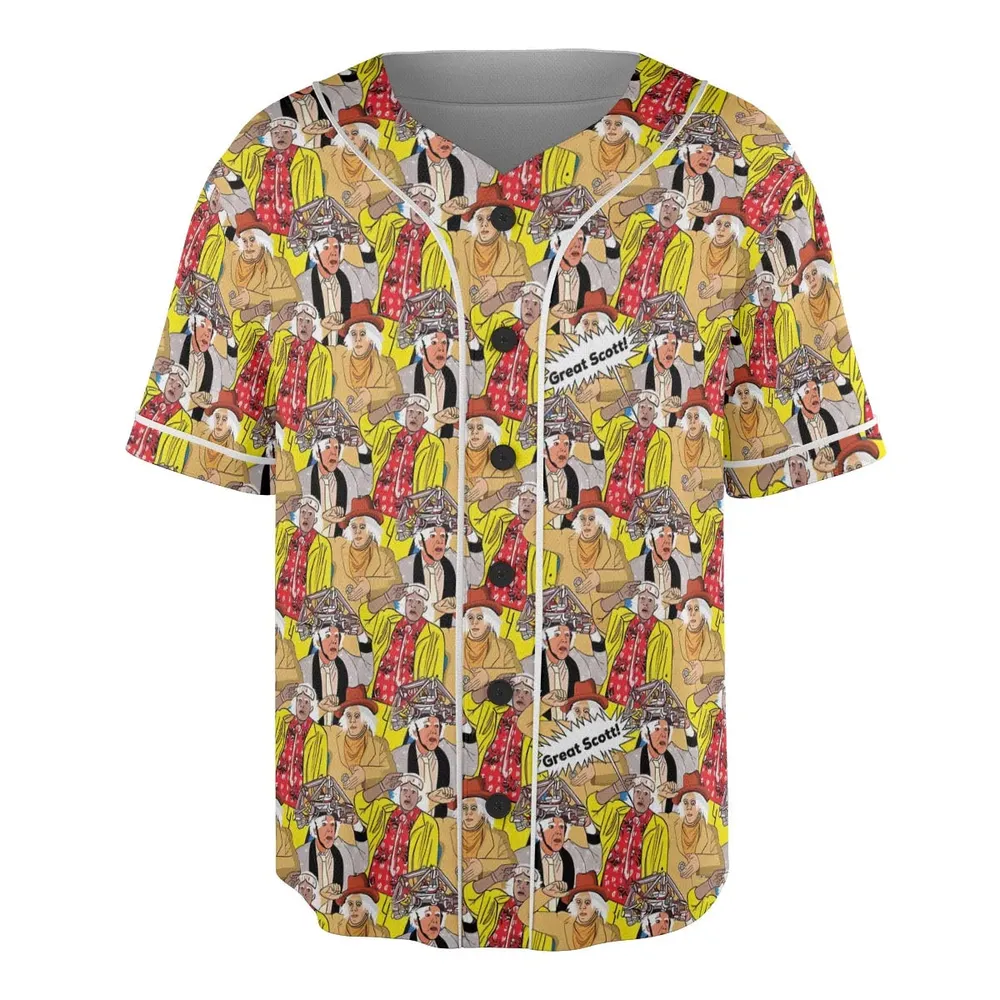 Great Scott Back to the Future Unisex Baseball Jersey - 3