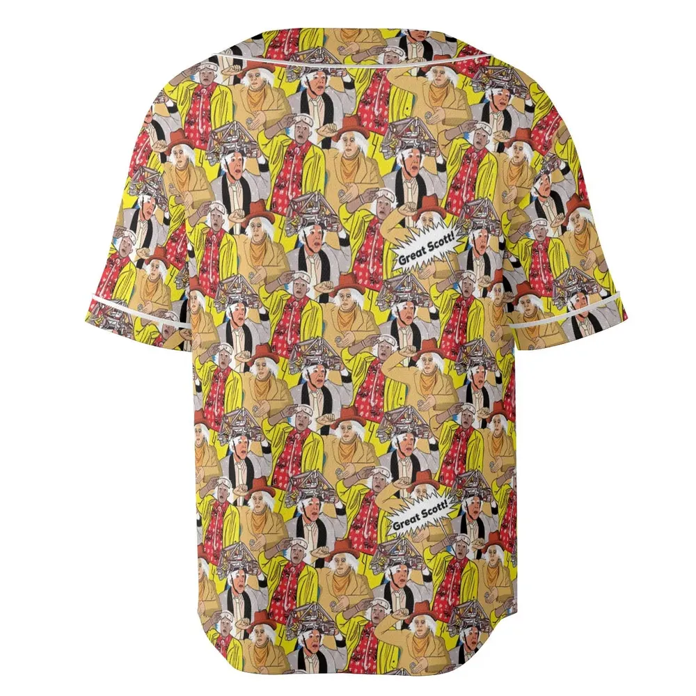 Great Scott Back to the Future Unisex Baseball Jersey - 4
