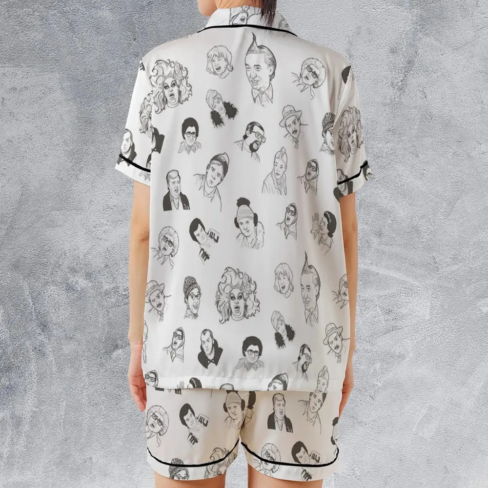 Second City Television Characters Satin Short-Sleeve Pajamas Set - 2