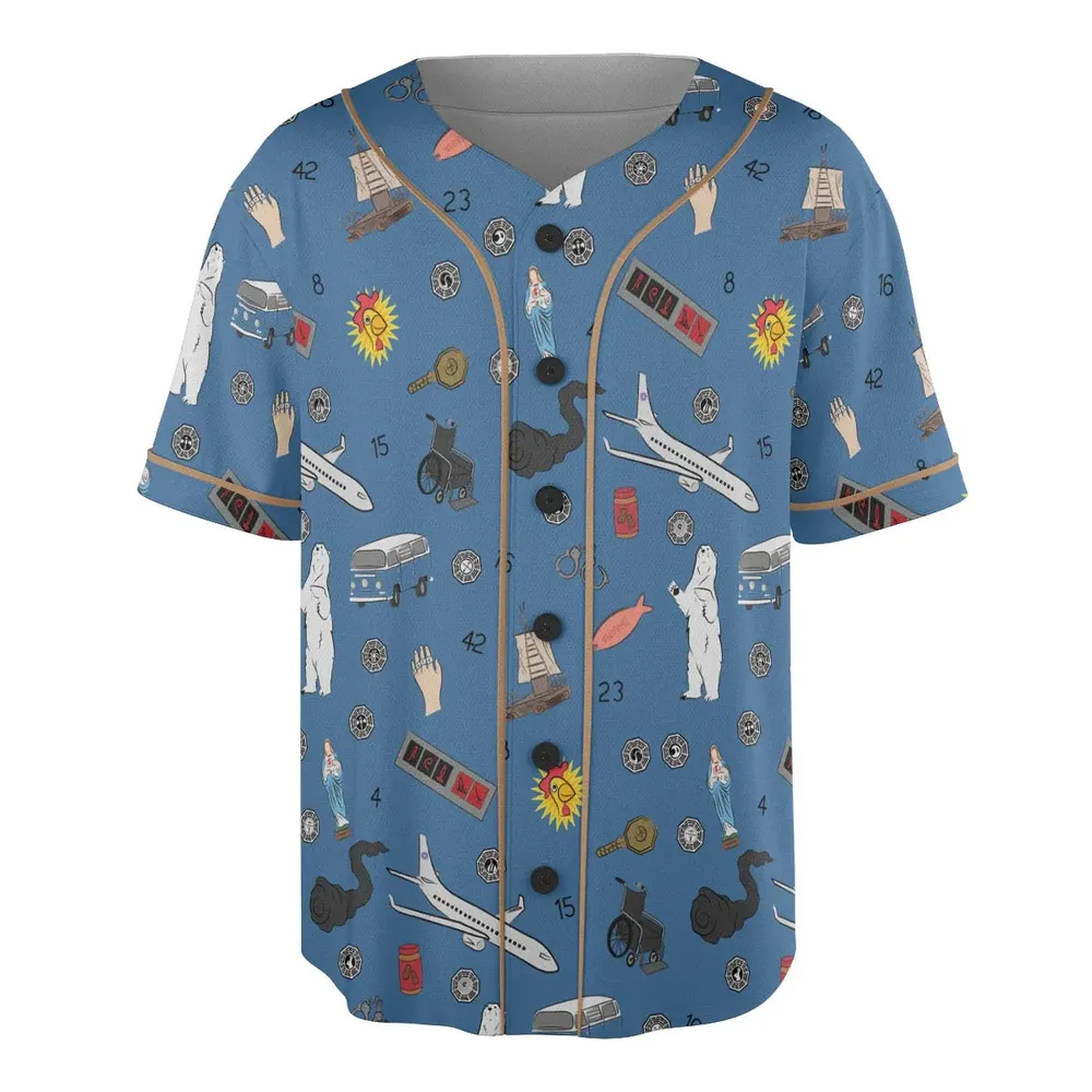 Get Lost Again Lost TV Show Unisex Baseball Jersey - 3