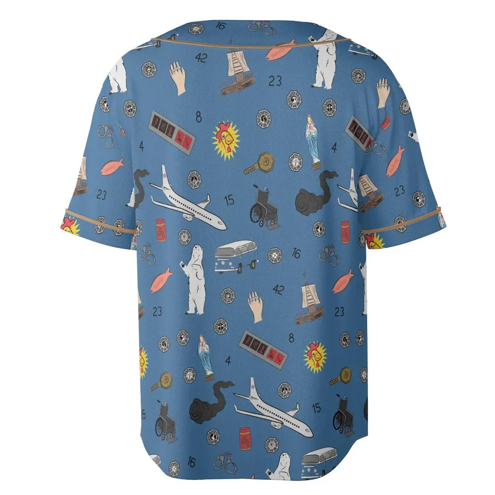 Get Lost Again Lost TV Show Unisex Baseball Jersey - 4