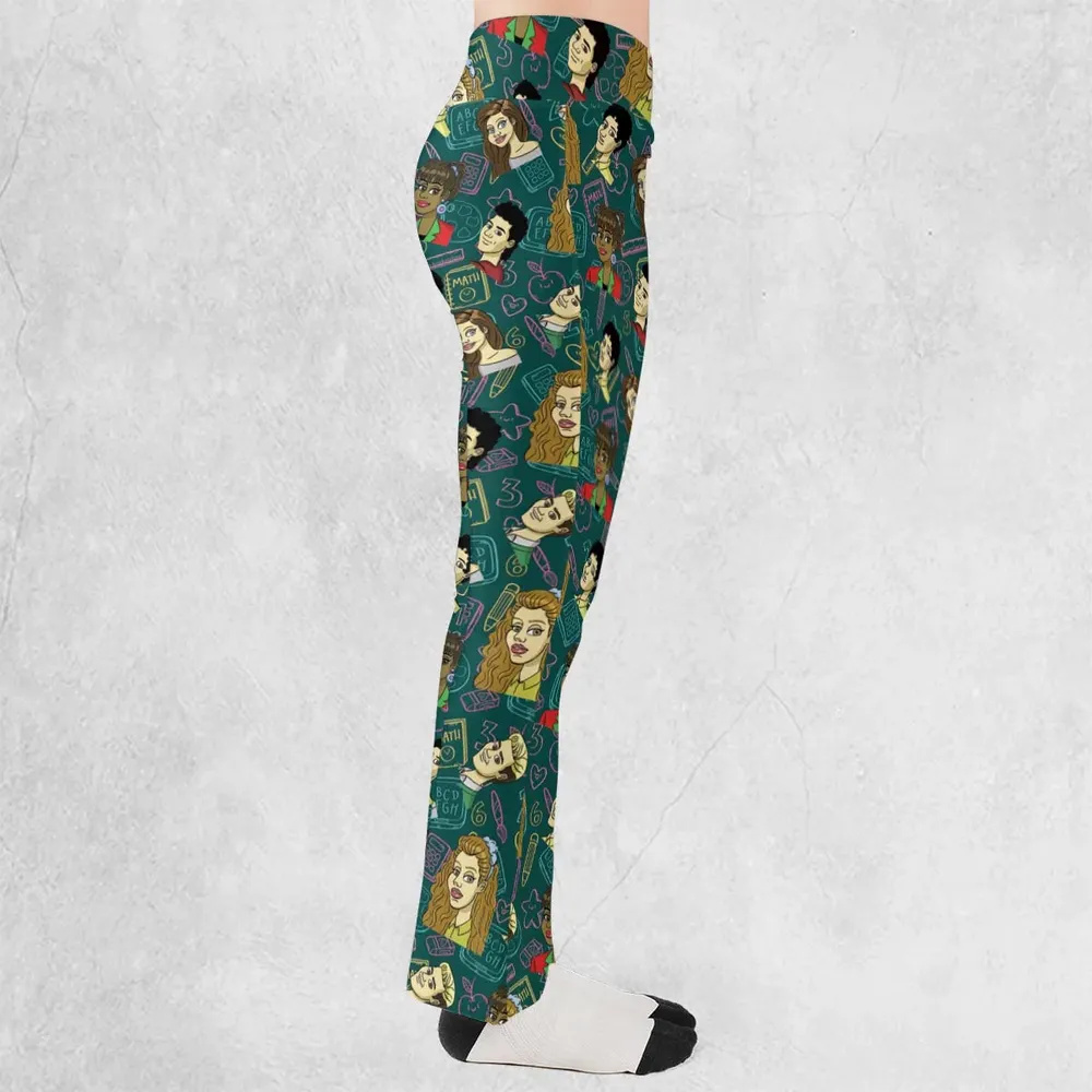 Class of 93' Saved By The Bell Flare Leggings - 2