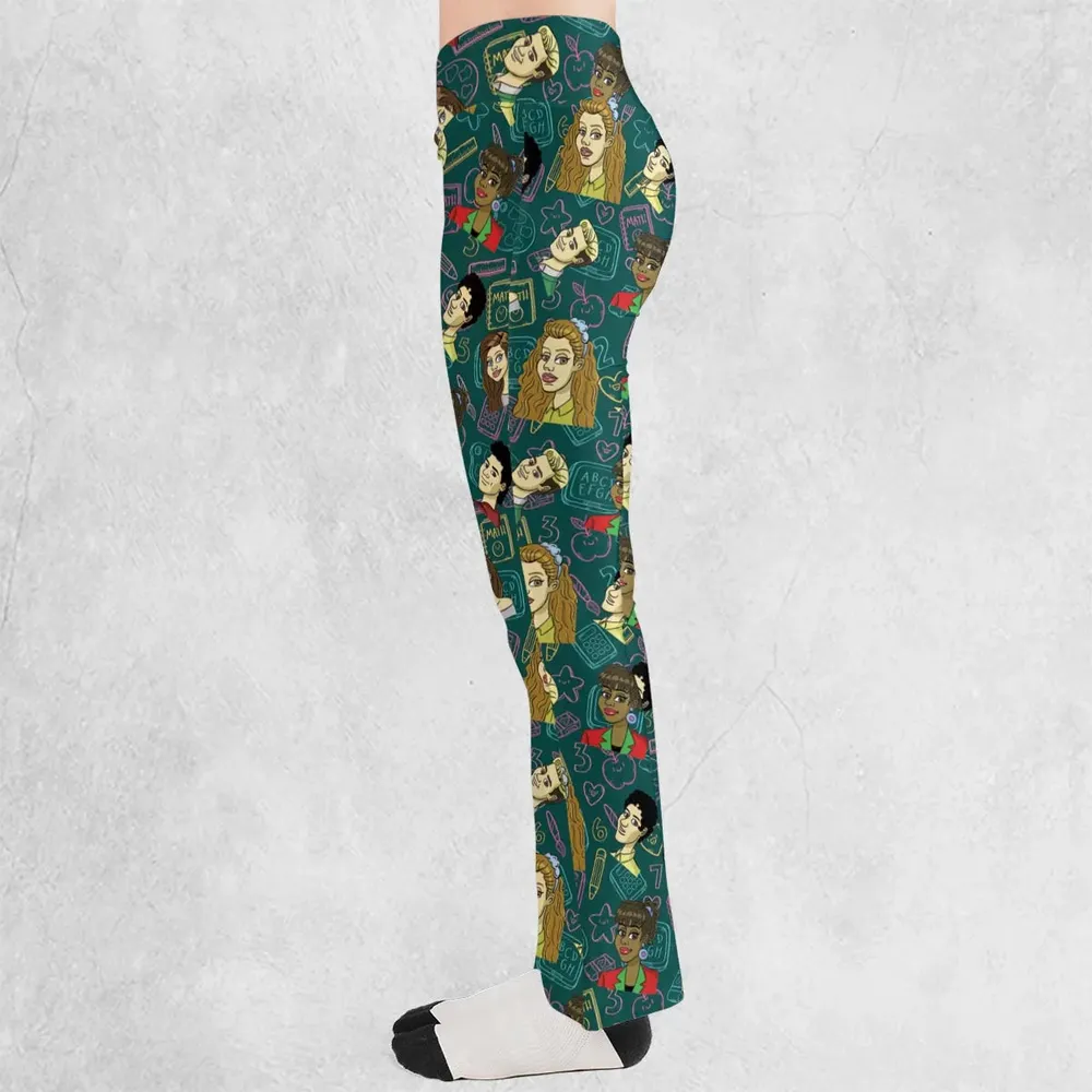 Class of 93' Saved By The Bell Flare Leggings - 3