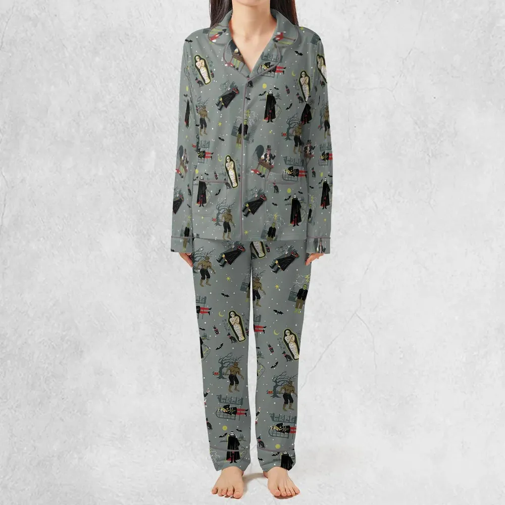 Classic Monsters Halloween Pajamas Set - 2
