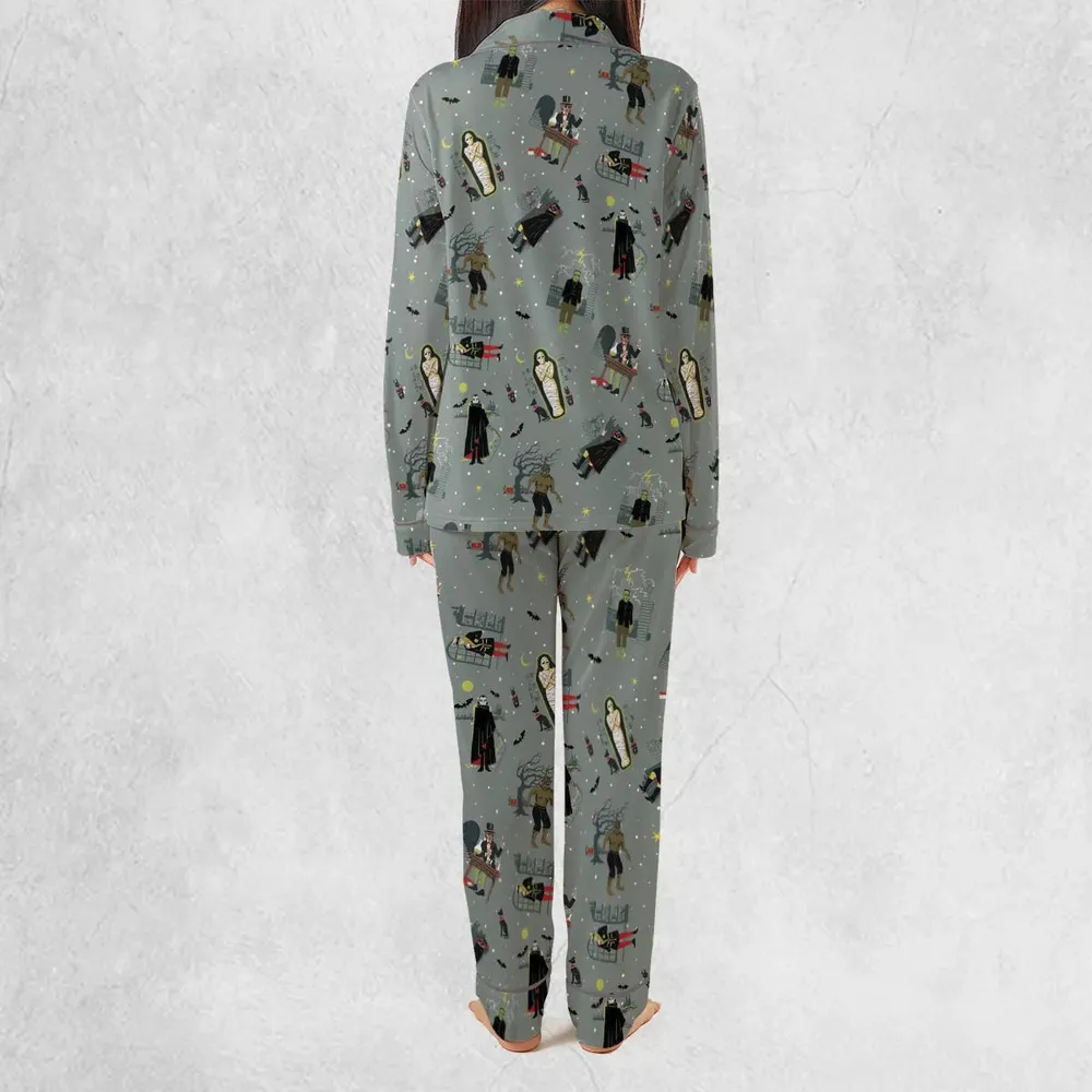 Classic Monsters Halloween Pajamas Set - 3