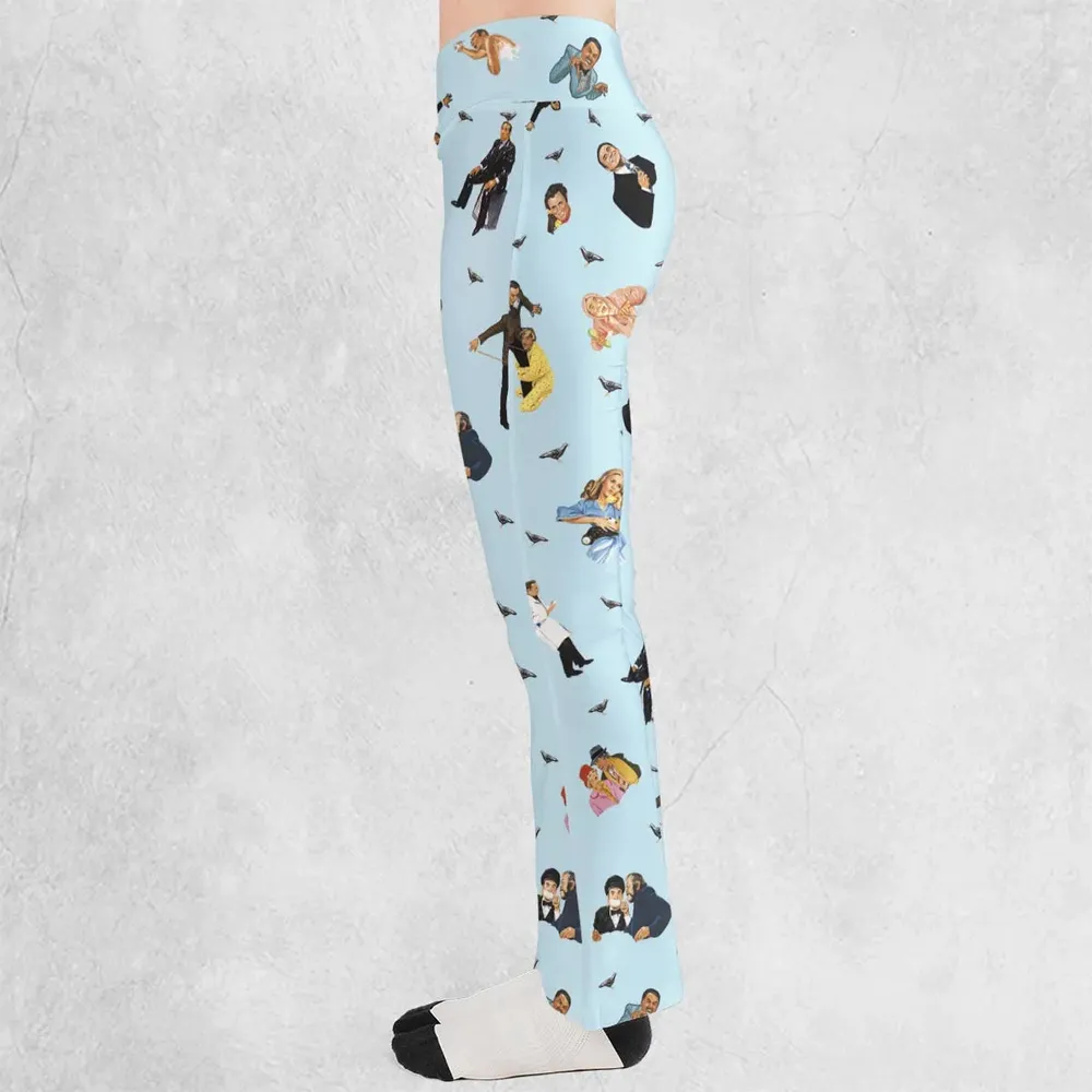 High Anxiety Characters Flare Leggings - 3
