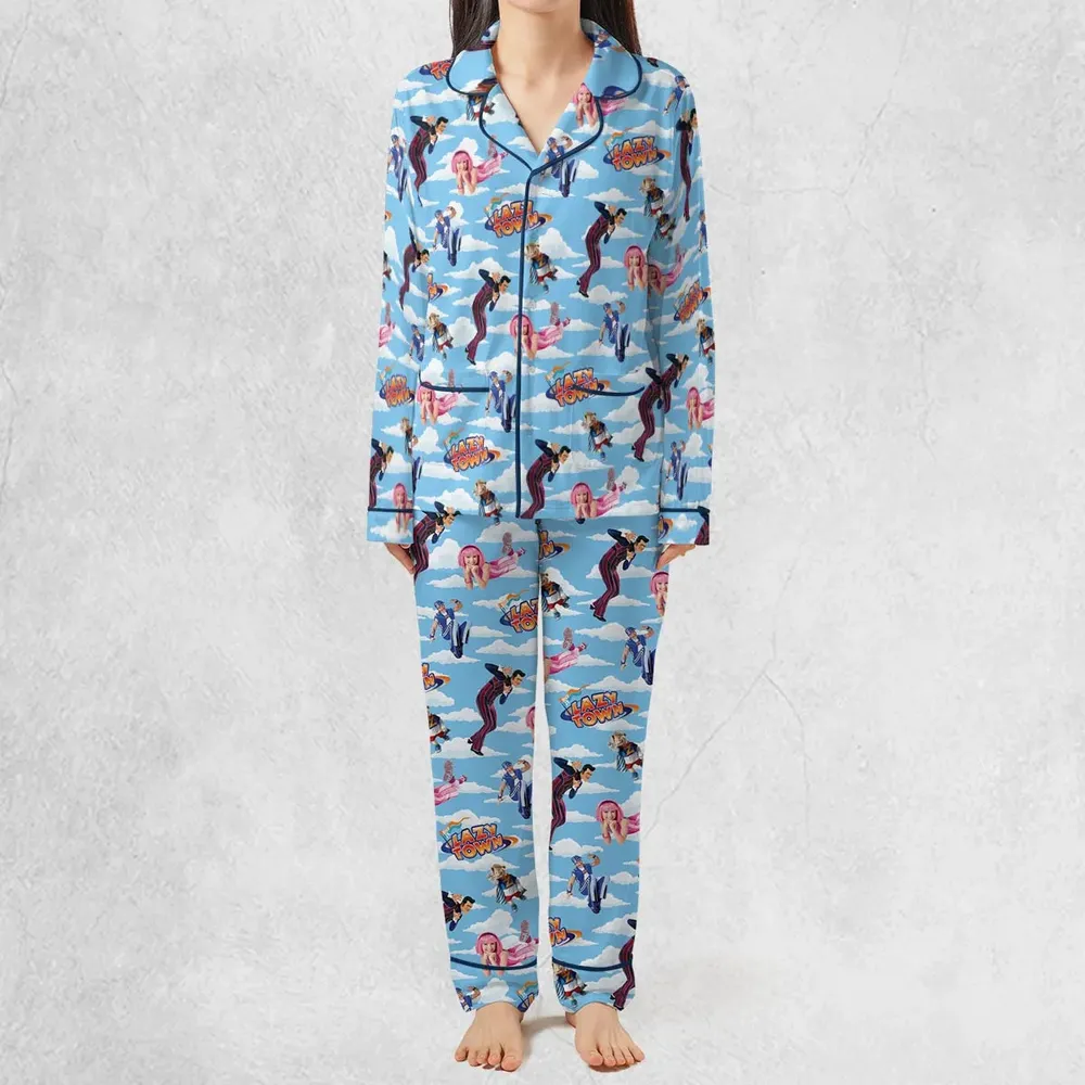 Lazy Town Collage Pajamas Set - 2