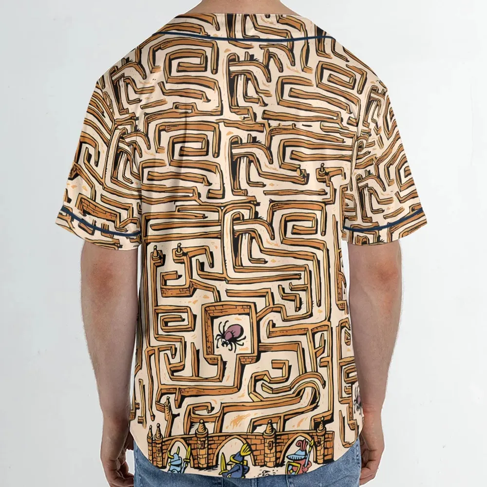 Fantasy Drip Labyrinth Unisex Baseball Jersey - 2