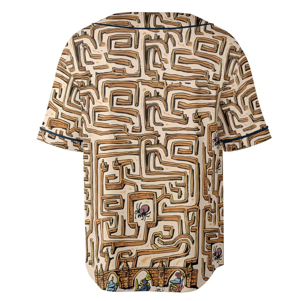 Fantasy Drip Labyrinth Unisex Baseball Jersey - 4
