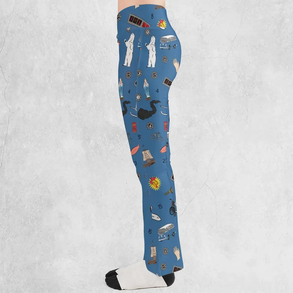 Get Lost Again Lost TV Show Flare Leggings - 3