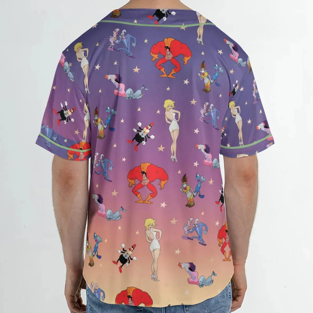 Cool World Cartoon Characters Unisex Baseball Jersey - 2