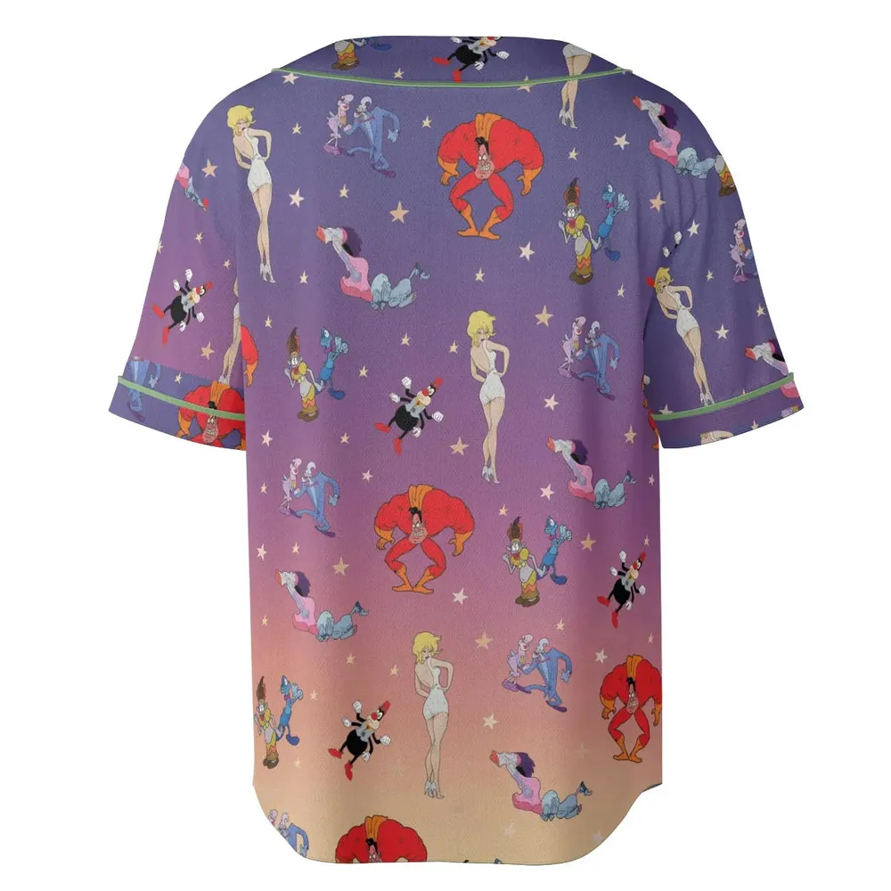 Cool World Cartoon Characters Unisex Baseball Jersey - 4