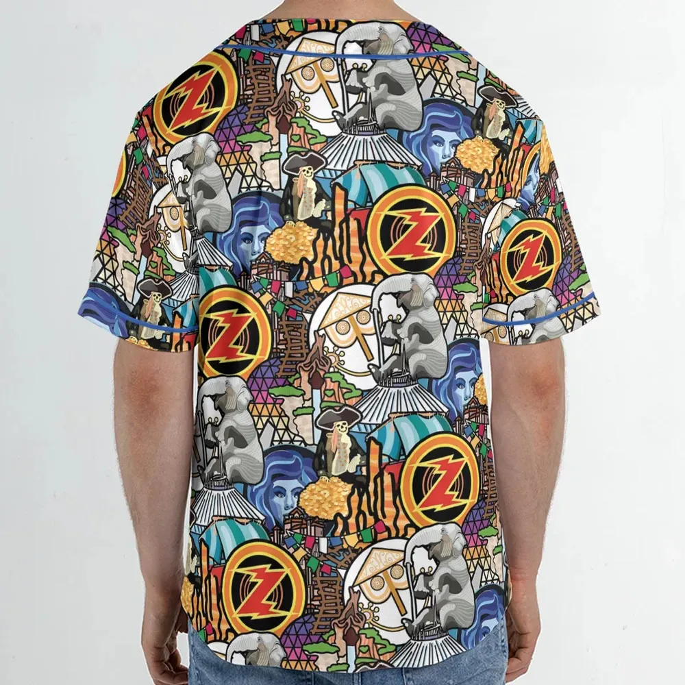 Ride Icon Collage Unisex Baseball Jersey - 2