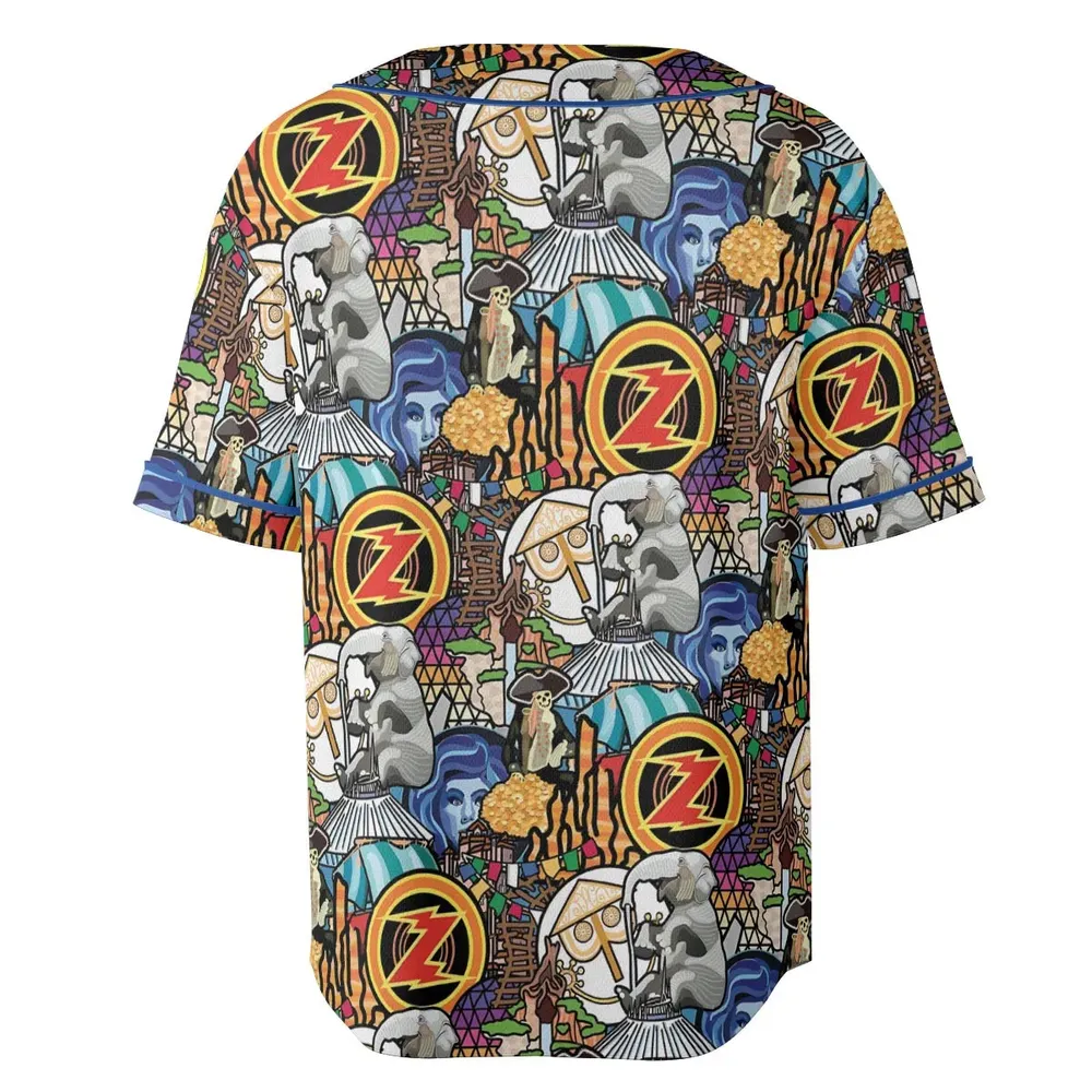 Ride Icon Collage Unisex Baseball Jersey - 4