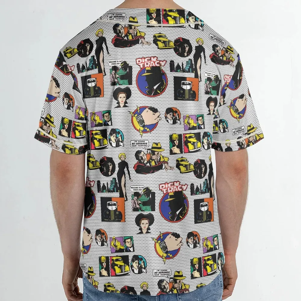 Vintage 90s Dick Tracy Unisex Baseball Jersey - 2