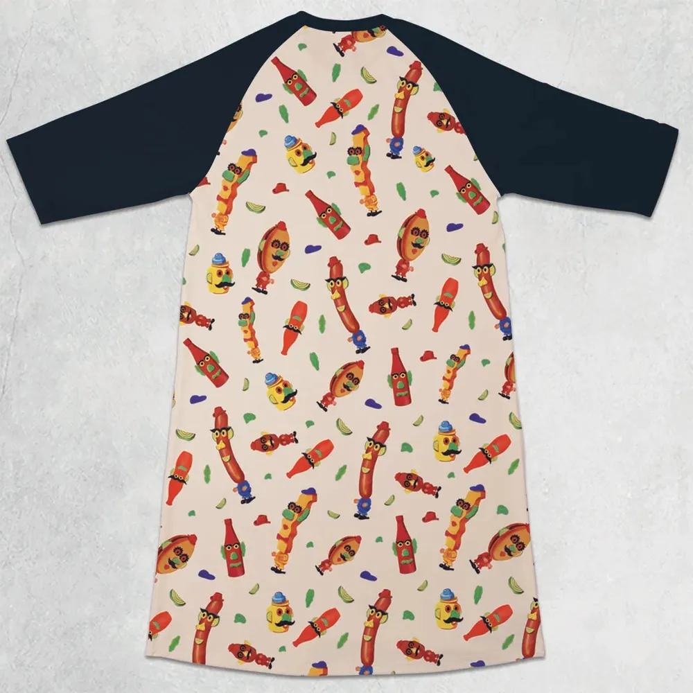 Meet the Mr. Potato Head Toy Family 3/4 Sleeve Raglan Dress - 2