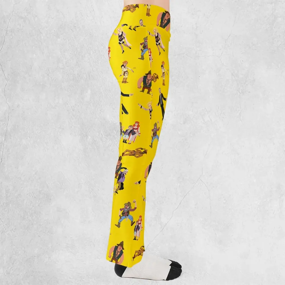 Blazing Saddles Characters Flare Leggings - 2