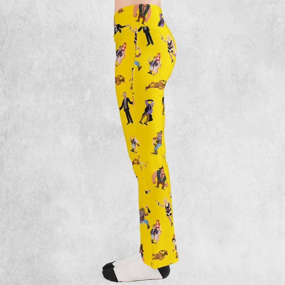 Blazing Saddles Characters Flare Leggings - 3