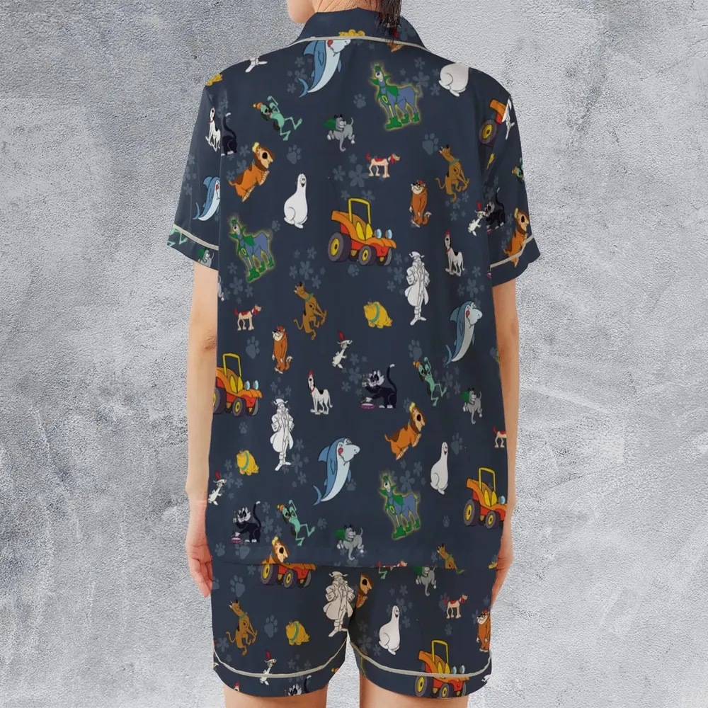HB Scooby Clones Satin Short-Sleeve Pajamas Set - 2