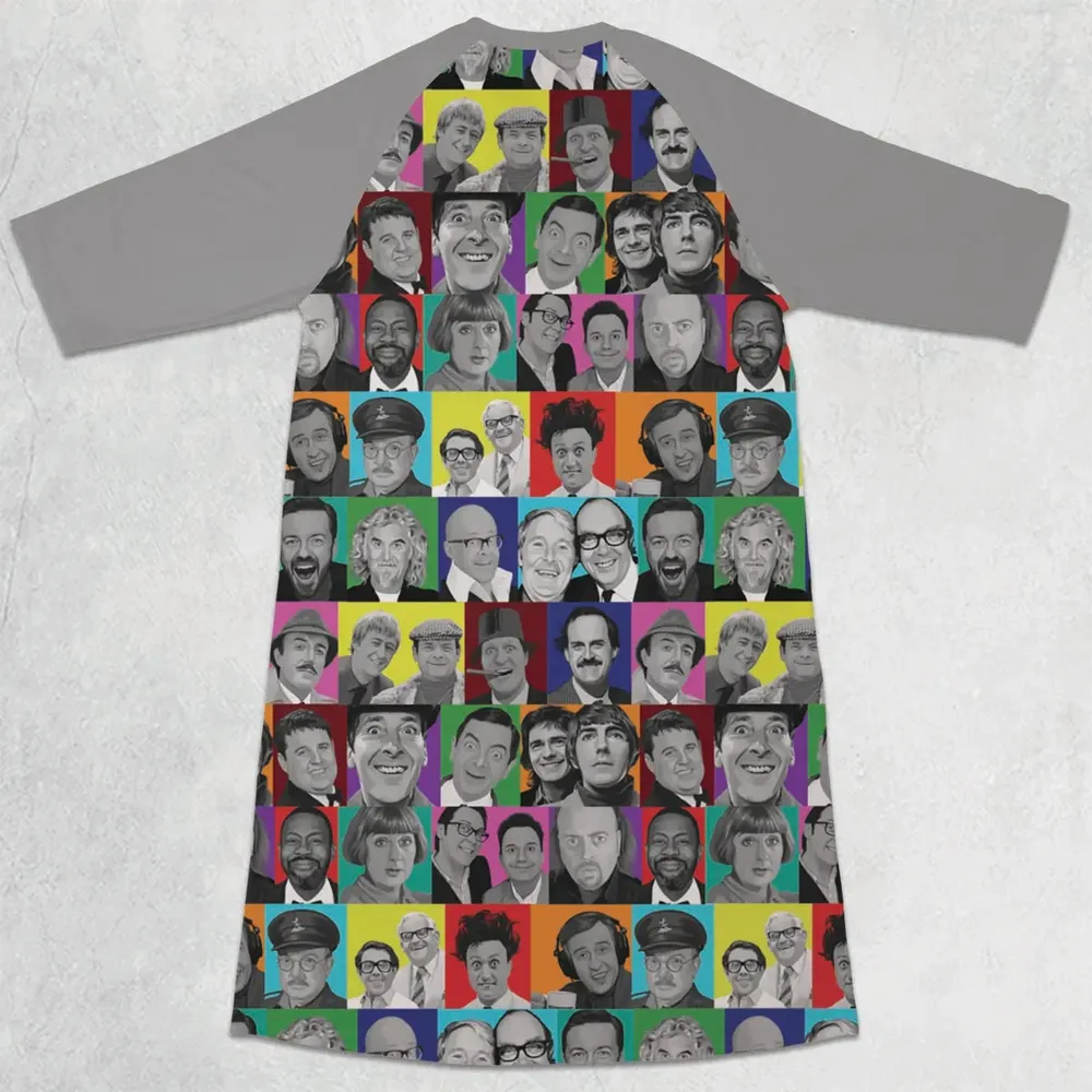 Laughter is the Best Medicine 3/4 Sleeve Raglan Dress - 2