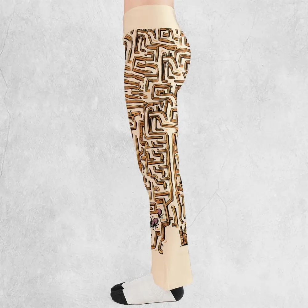 Fantasy Drip Labyrinth Flare Leggings - 3