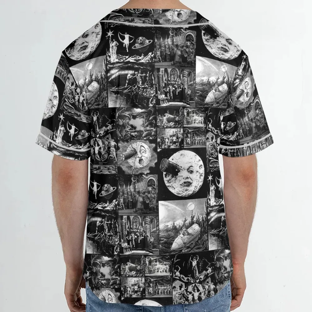 Le Voyage Dans La Lune 1902 Unisex Baseball Jersey - 2