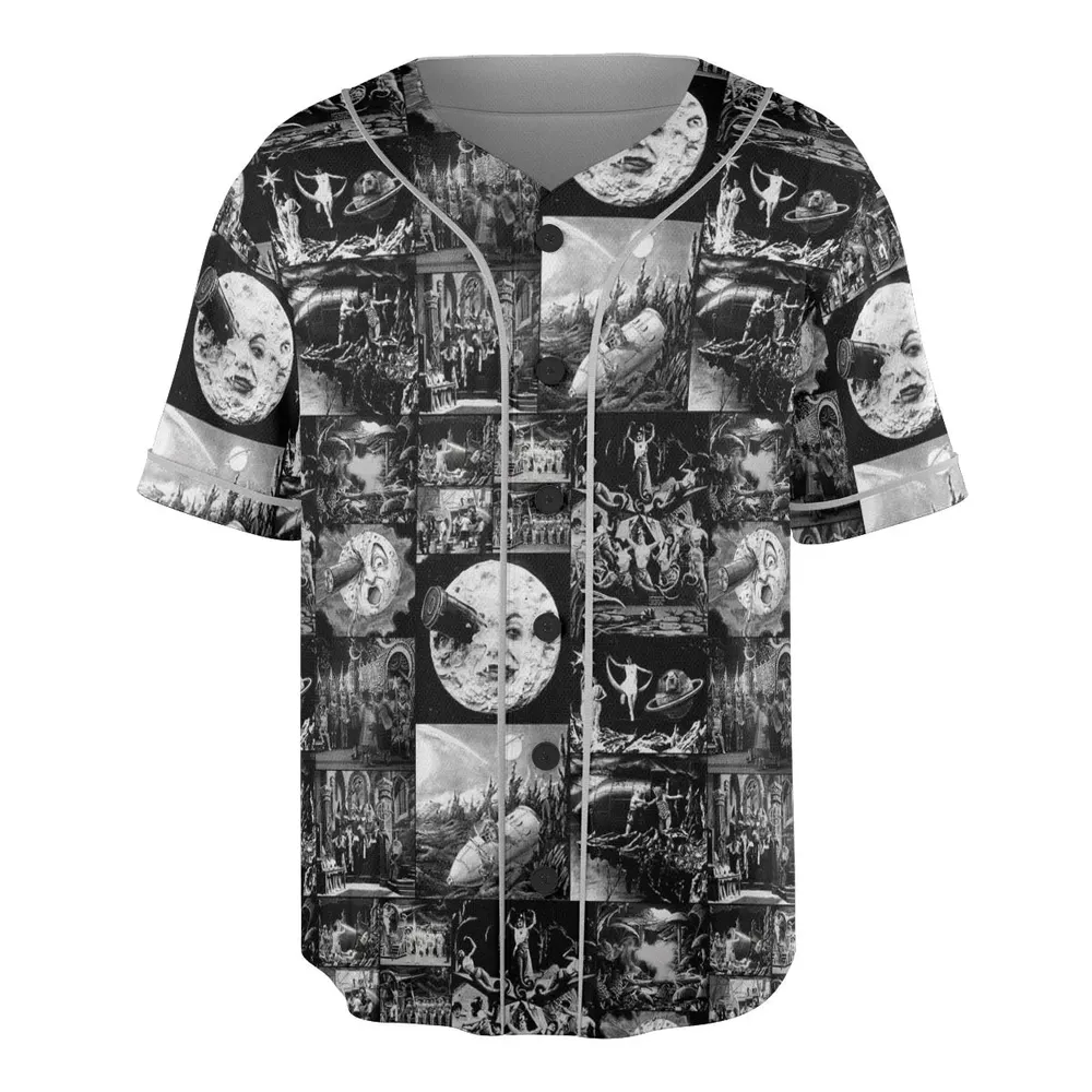 Le Voyage Dans La Lune 1902 Unisex Baseball Jersey - 3