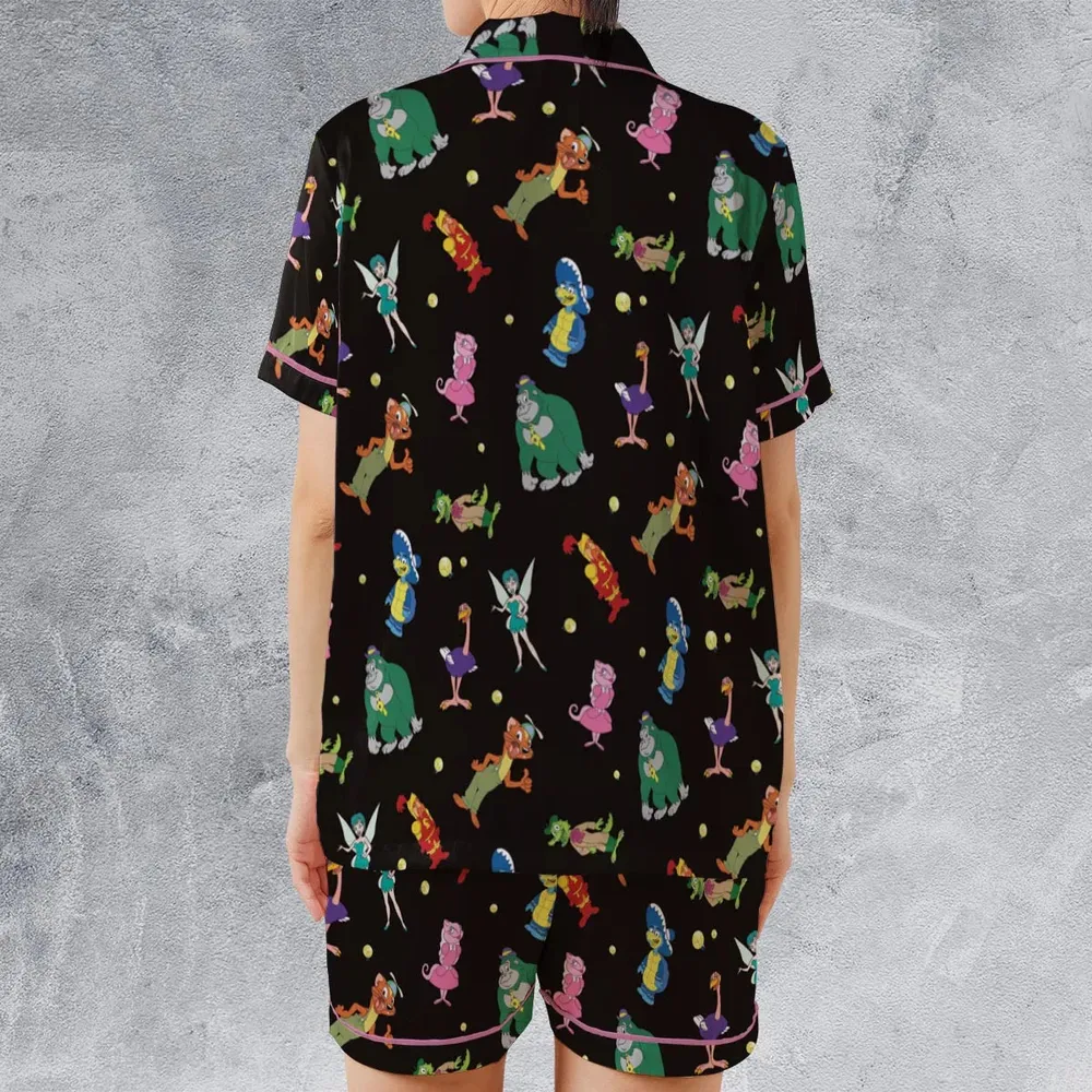 Willy's Vintage Charracters Satin Short-Sleeve Pajamas Set - 2