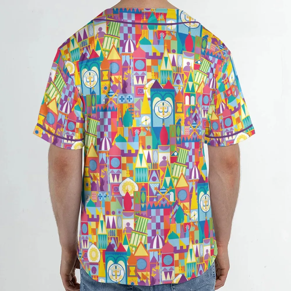 It's a Small World Unisex Baseball Jersey - 2
