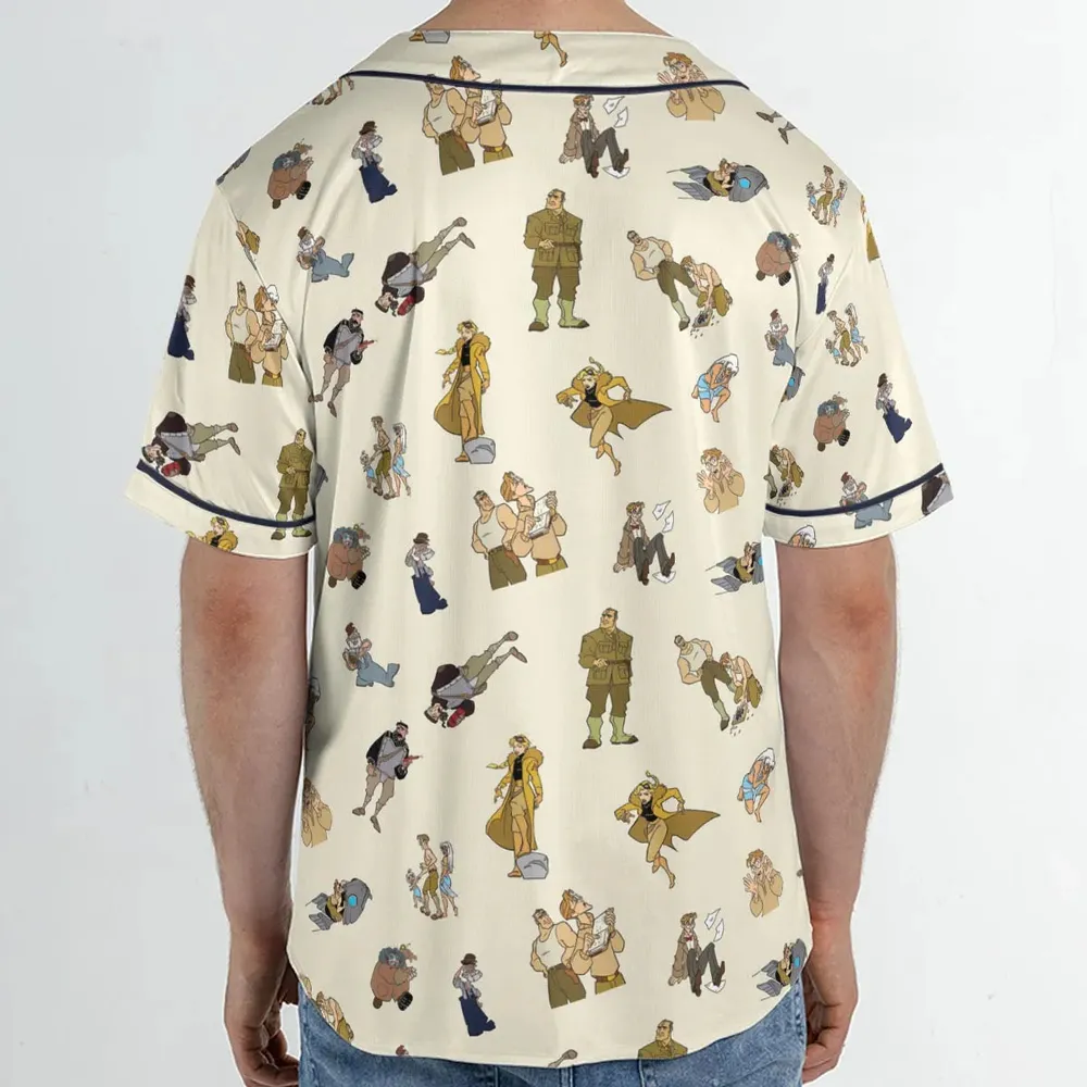 Adventure In Atlantis The Lost Empire Unisex Baseball Jersey - 2