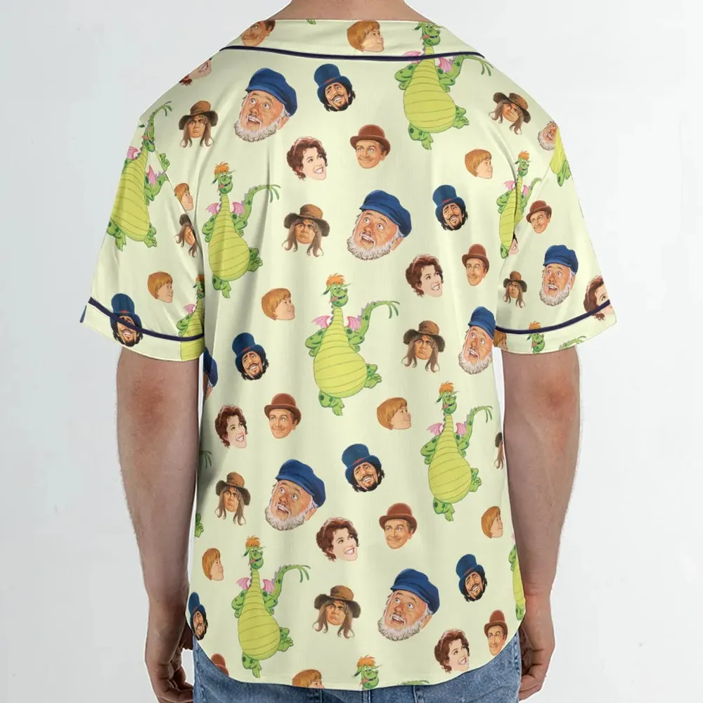 Pete's Dragon Characters Unisex Baseball Jersey - 2
