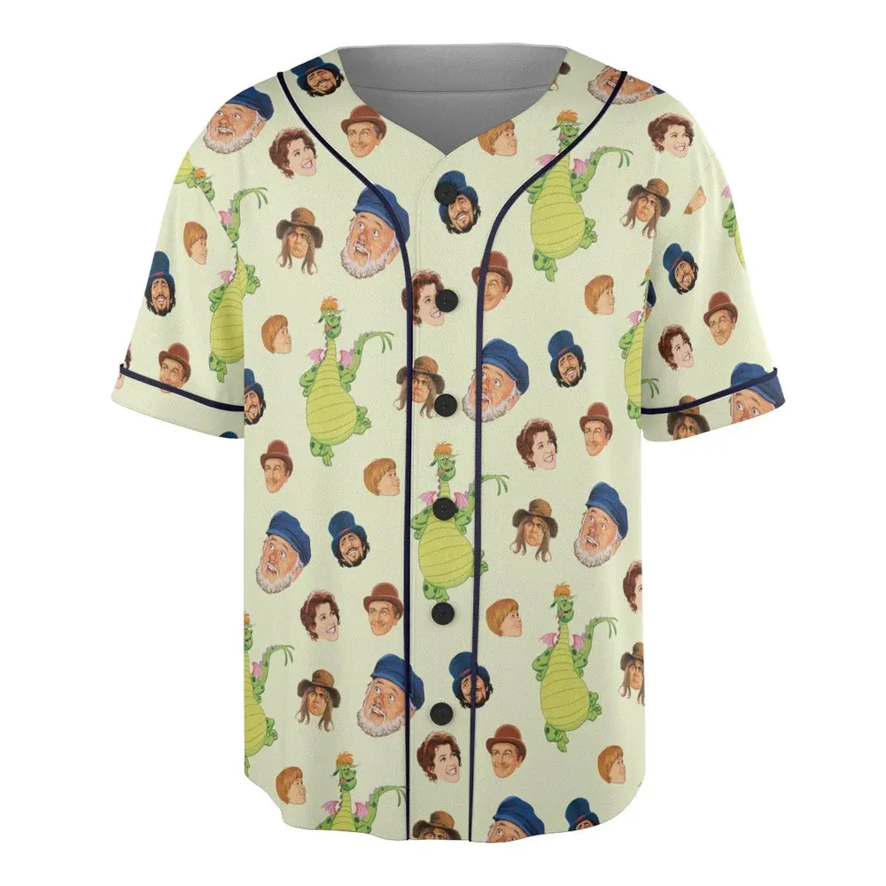 Pete's Dragon Characters Unisex Baseball Jersey - 3