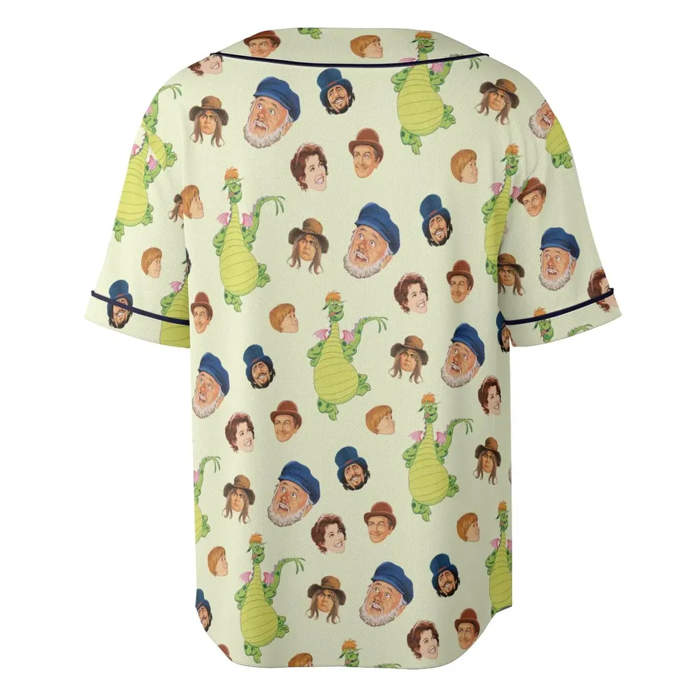 Pete's Dragon Characters Unisex Baseball Jersey - 4