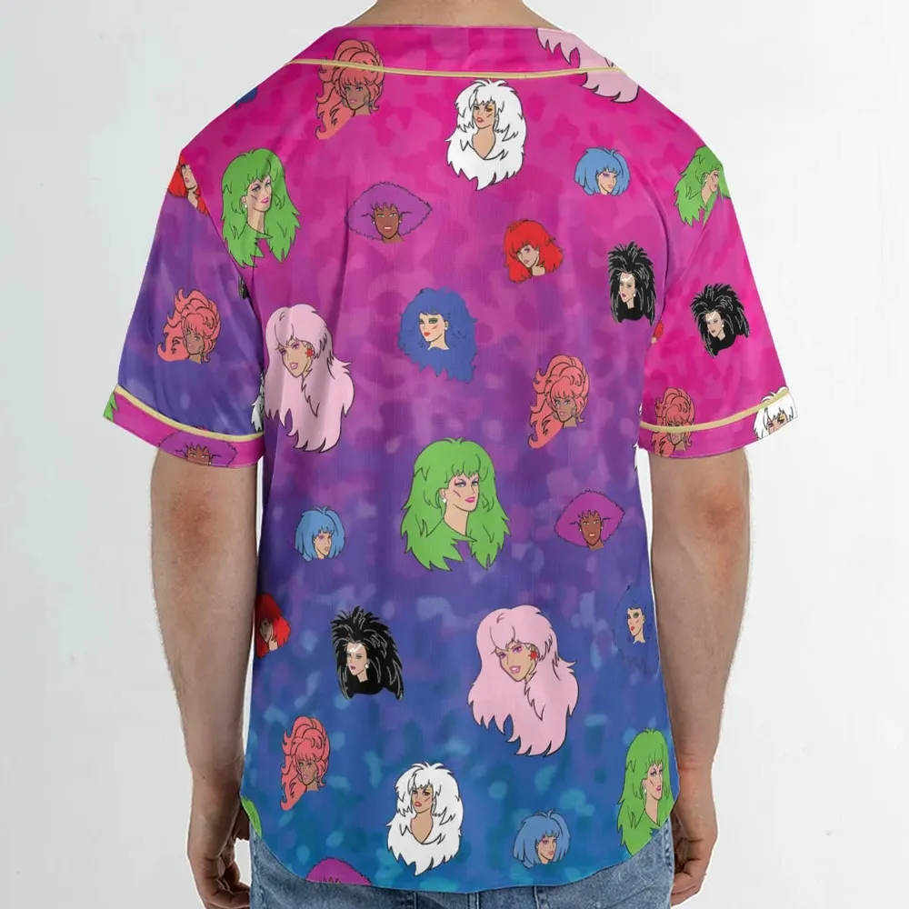 Misfits and Hologram  Jem and the Holograms Unisex Baseball Jersey - 2