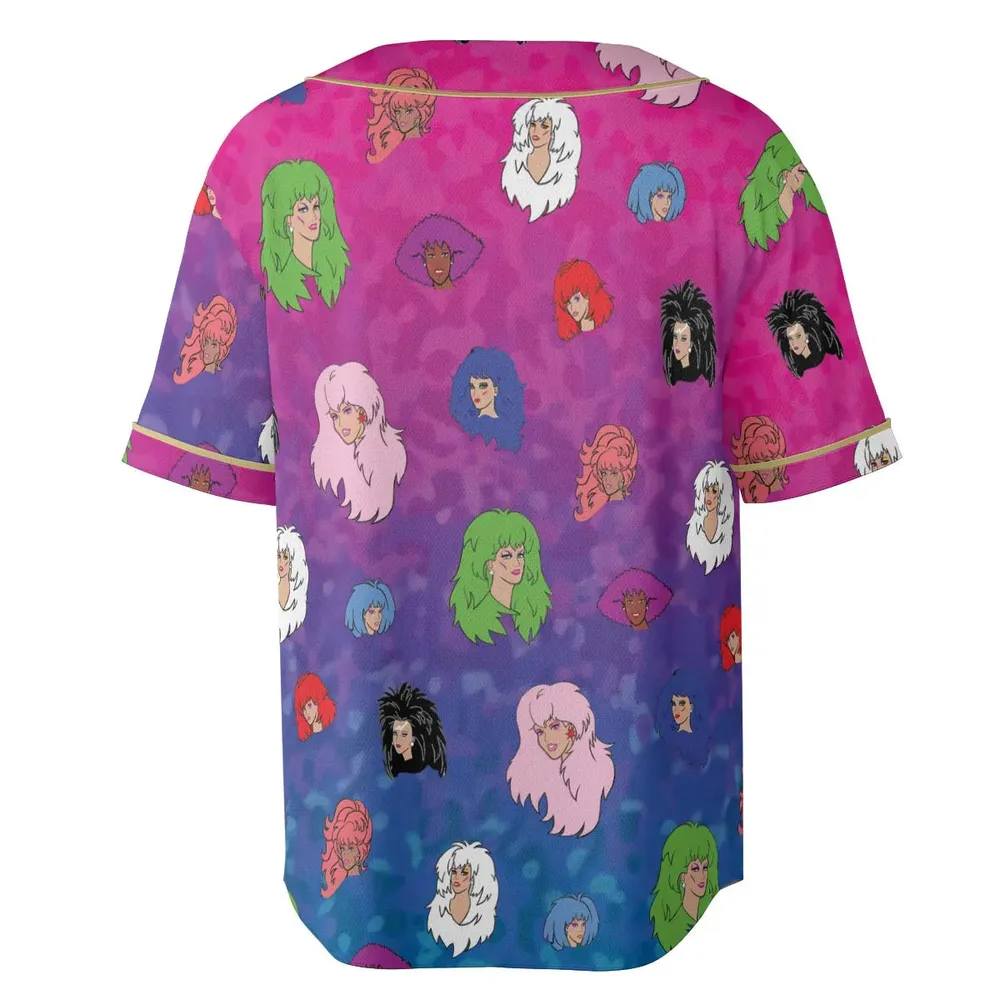 Misfits and Hologram  Jem and the Holograms Unisex Baseball Jersey - 4