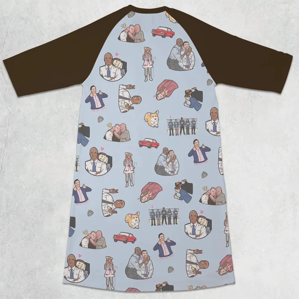 Huge Brooklyn Energy 3/4 Sleeve Raglan Dress - 2